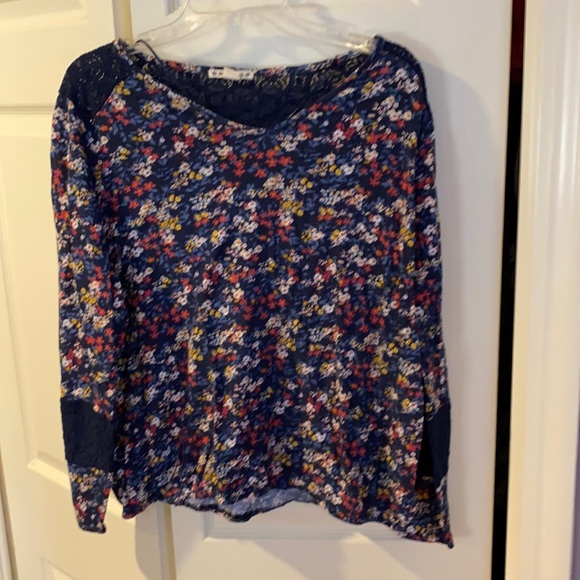 Ruff Hewn Tops - 5 for $1 0 RuffHewn long sleeve tee with lace  details on sleeves and back